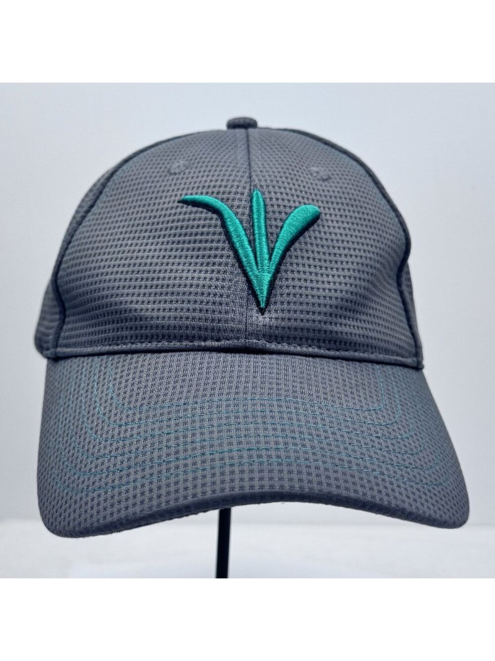 Farm Precision Planting Gray Teal Cap Adjustable Hook and Loop Hat K-Products
